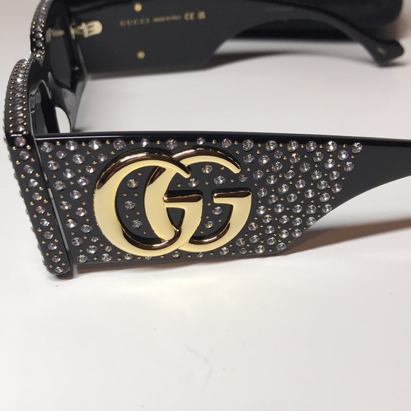 New Authentic GUCCI GG1425S Rectangular Acetate Sunglasses – Women’s - Picture 7 of 15